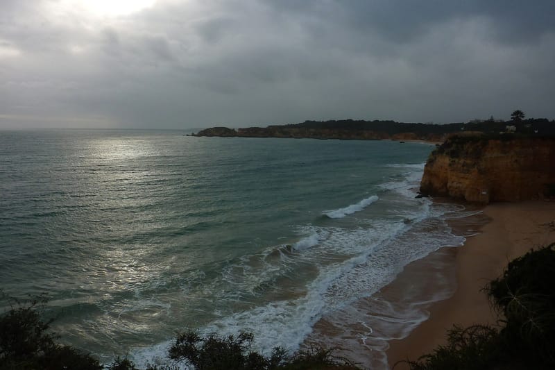 Portugal - Algarve - beach towards sunset